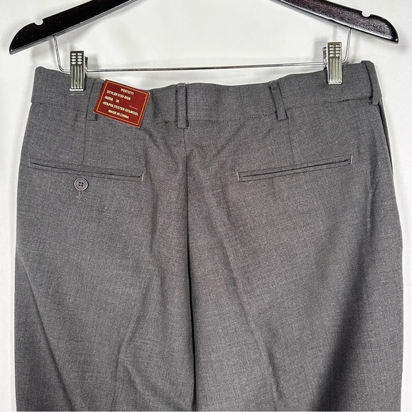 Louis Martin Wool Blend Expandable Waist Pleated Dress Pants Quiet Luxury Office - Picture 8 of 11